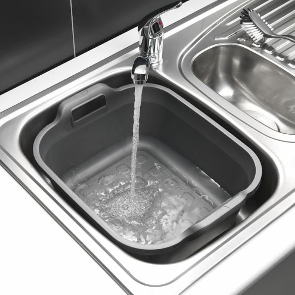 Металносив пластмасов леген с две дръжки , 39 x 32 x 14 cm - Addis-image-1