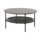 Черна кръгла масичка за кафе ø 80 cm Pensacola – Unique Furniture