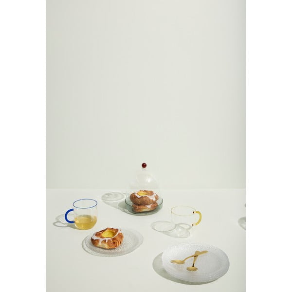 Десертна стъклена чиния ø 20 cm Fuyu – Hübsch-image-3