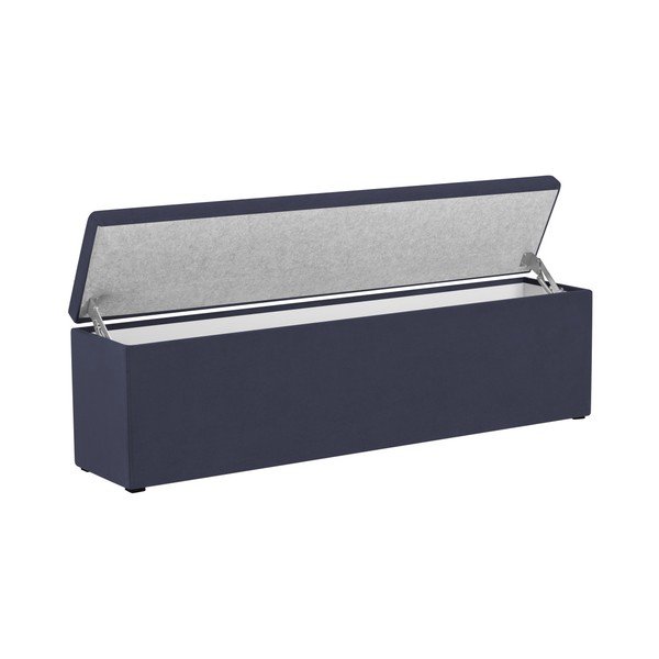 Tmavě modrý otoman Mazzini Sofas Ancona, 140 x 47 cm-image-4