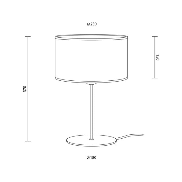Черна настолна лампа S, ⌀ 25 cm Doce - Sotto Luce-image-2