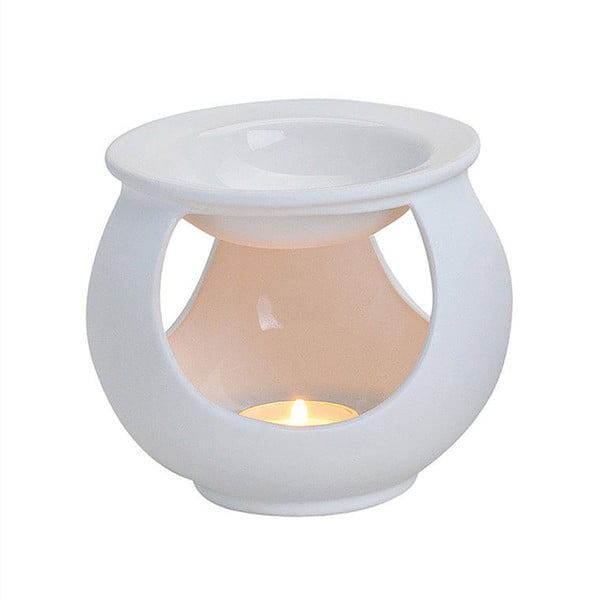 Бяла керамична ароматерапевтична лампа Essencial - Dakls