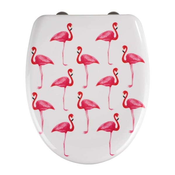 Седалка за тоалетна с лесно затваряне , 45 x 38 cm Flamingo - Wenko