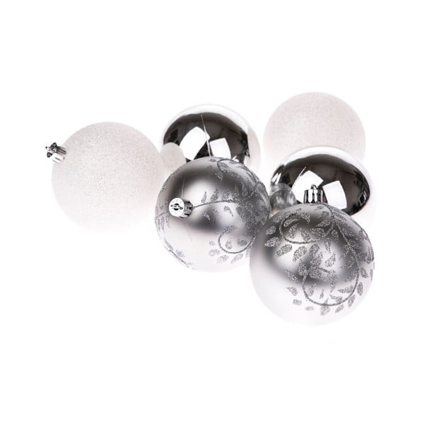 Пластмасови коледни топки в комплект 6 бр. ø 8 cm – Dakls