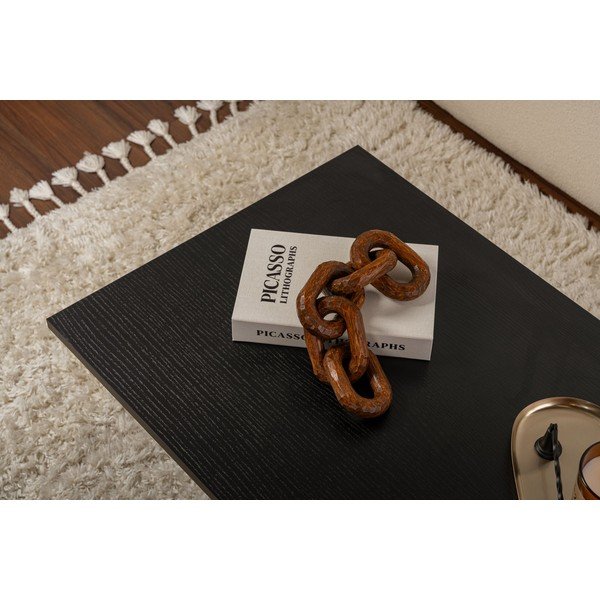 Черна матова масичка за кафе 60x119 cm Sabin – Kalune Design-image-2