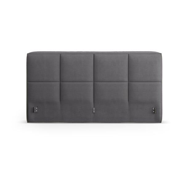 Тъмносива тапицирана табла за легло 229x100 cm Darren – Micadoni -image-2