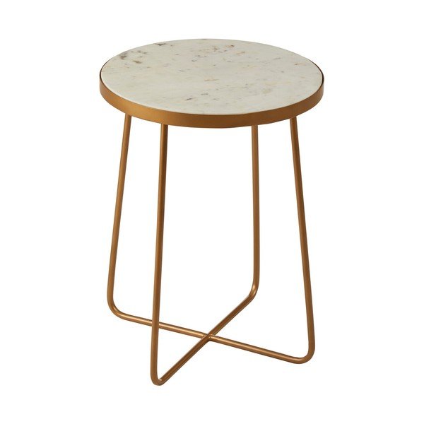 Кръгла странична масичка с мраморна плоча ø 36 cm Shalimar – Premier Housewares