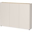 Кремаво шкафче с дъбов декор 138x105x25 cm Libbiano – Germania