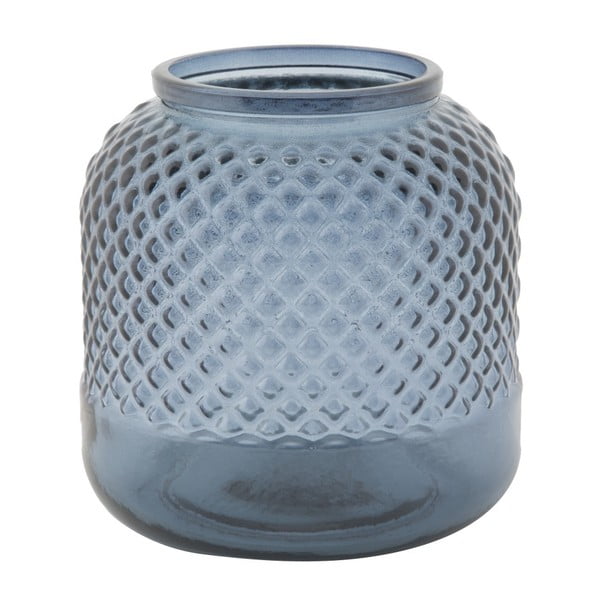 Синя ваза от рециклирано стъкло Bolter, ⌀ 19 cm - Mauro Ferretti