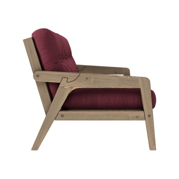 Червен разтегателен диван 204 cm Grab - Karup Design-image-4