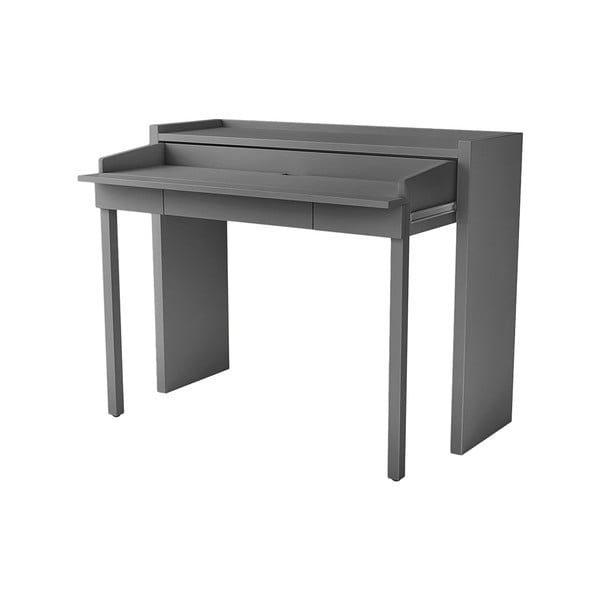 Сиво разтегателно бюро 36x110 cm Mel - Woodman-image-4