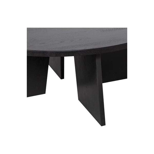 Черна кръгла масичка за кафе ø 90 cm Fries – WOOOD-image-3