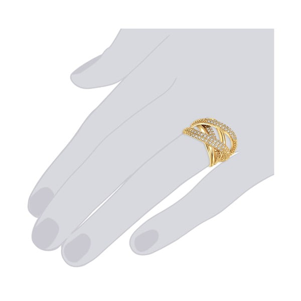 Dámský prsten zlaté barvy Tassioni Barbara, vel. 52-image-1