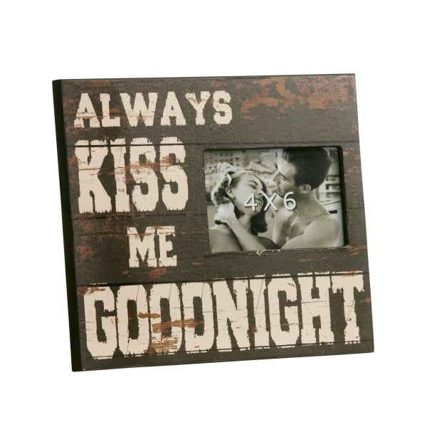 Fotorámeček Always kiss me goodnight, 23x28 cm