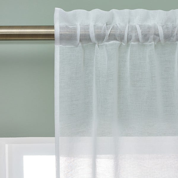 Бяла завеса от воал 140x183 cm Countryside Floral – Catherine Lansfield-image-2