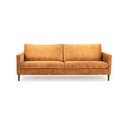 Жълт кадифен диван 220 cm Adagio - Scandic