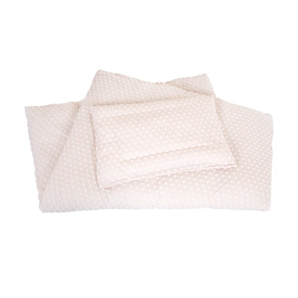 Бежово детско спално бельо за детско креватче със смес от памук 100x135 cm Frosty Almond – Roba-image-2