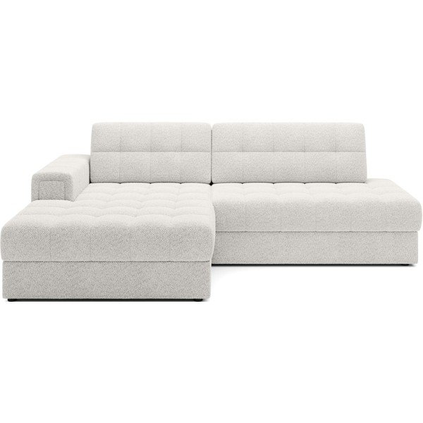 Кремав разтегателен ъглов диван от букле (ляв ъгъл) Blezalt – ELTAP