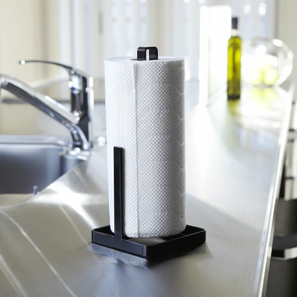 Черен държач за хартиени кърпи Tower - YAMAZAKI-image-1