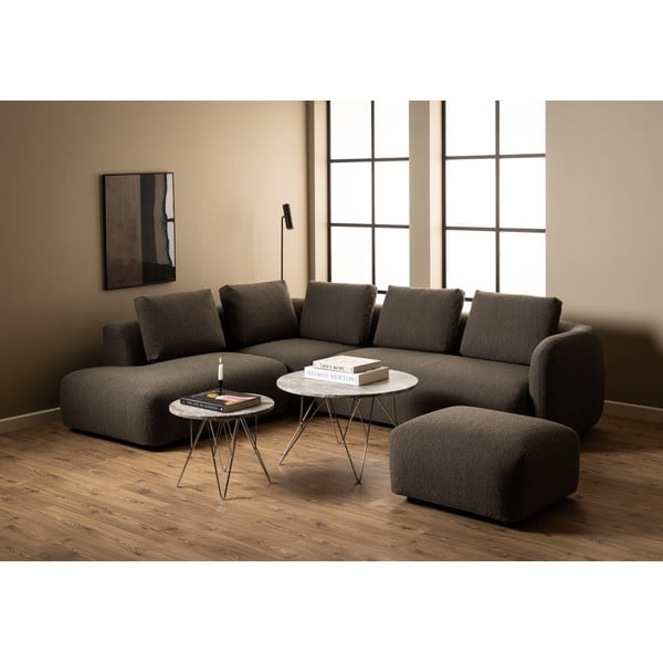 Мраморна кръгла странична масичка ø 55 cm Prunus – Actona-image-4