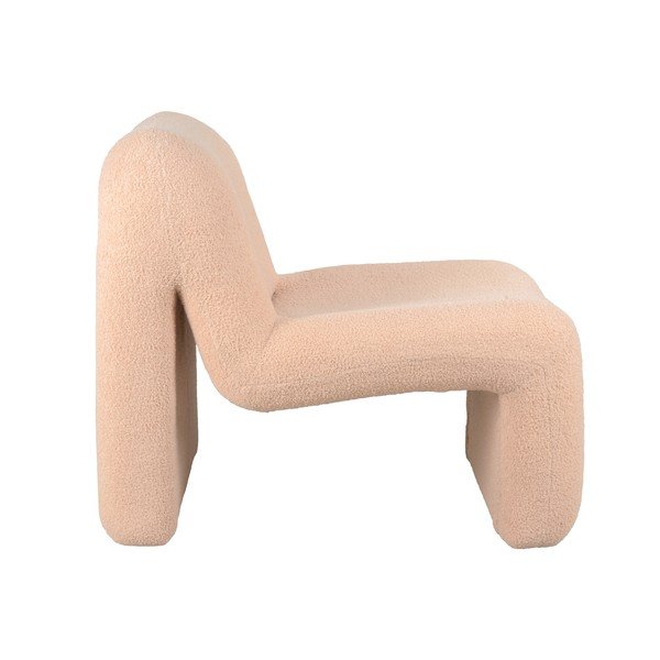 Бежово и светлокафяво кресло от букле Fuerza – Leitmotiv-image-1