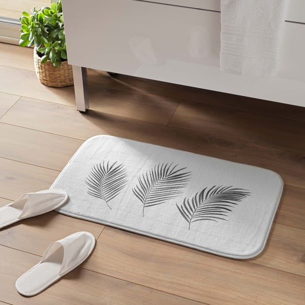 Бяло-сребрист килим за баня 45x75 cm Orbella – douceur d'intérieur-image-1