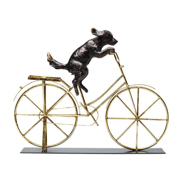 Метална статуетка Dog with Bicycle - Kare Design
