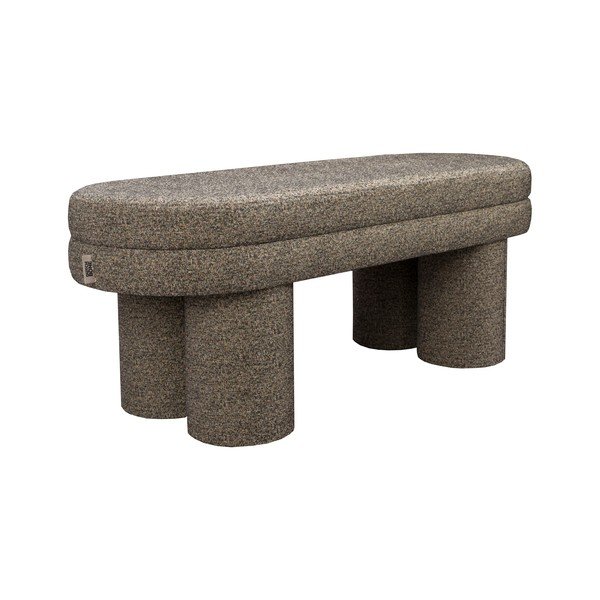 Кафява пейка от букле Fern – Dutchbone-image-2