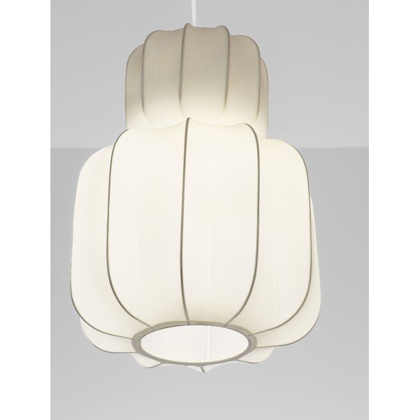 Текстилно висящо осветително тяло в матово бял цвят ø 28 cm Delina – Nova Luce-image-2