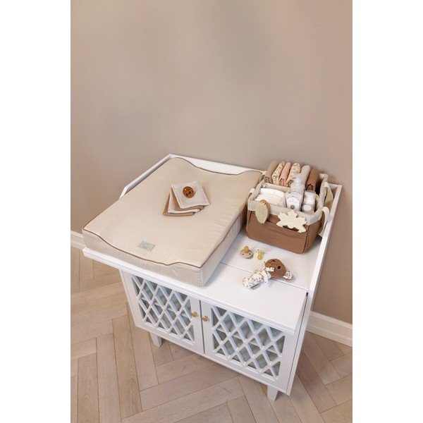 Светлокафява текстилна детска кутия за съхранение 24x34x17 cm Classic Stripes Camel – Cam Cam Copenhagen-image-2