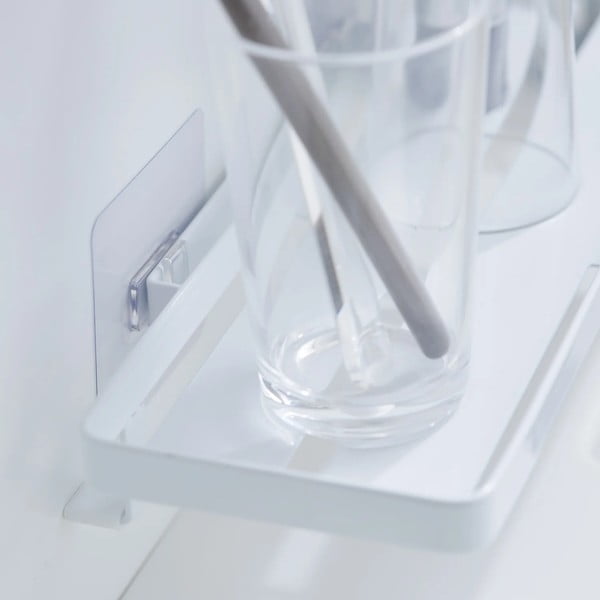 Стоманен рафт за баня без пробиване в матово бял цвят Film Hook – YAMAZAKI-image-4