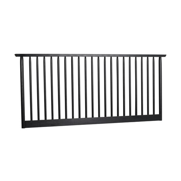 Черна дъбова табла за глава 194x84 cm Riggins - Rowico-image-2