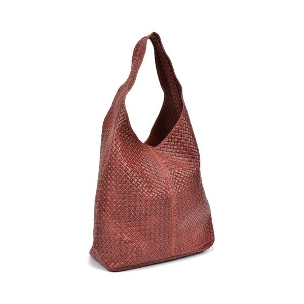Червена кожена чанта Mangotti Carol - Mangotti Bags-image-2