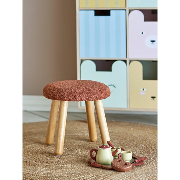 Оранжева детска табуретка Aksel – Bloomingville Mini-image-1