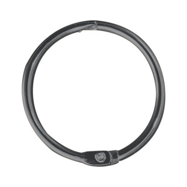 Матово черно пръстени за душ завеси в комплект от 12 бр. Ringo Small – Spirella