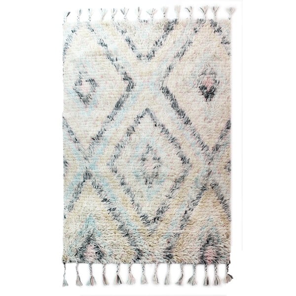 Светлобежов ръчно тъкан килим Навахо, 160 x 230 cm - Flair Rugs