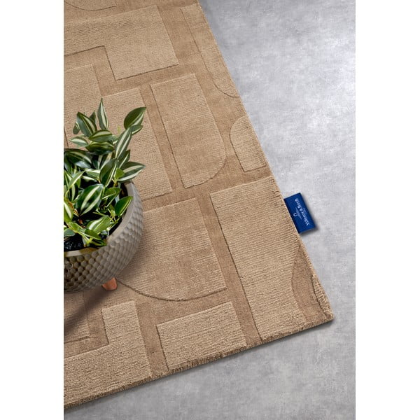 Бежова ръчно изработена вълнена пътека 80x250 cm Alexis – Villeroy&Boch-image-2