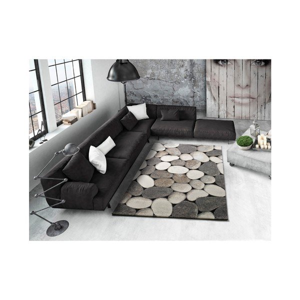 Šedý koberec Universal Pebble, 140 x 200 cm-image-1