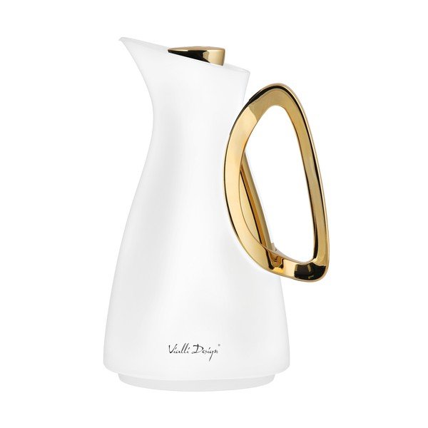 Термос в бял и златист цвят 1 l Alessia – Vialli Design