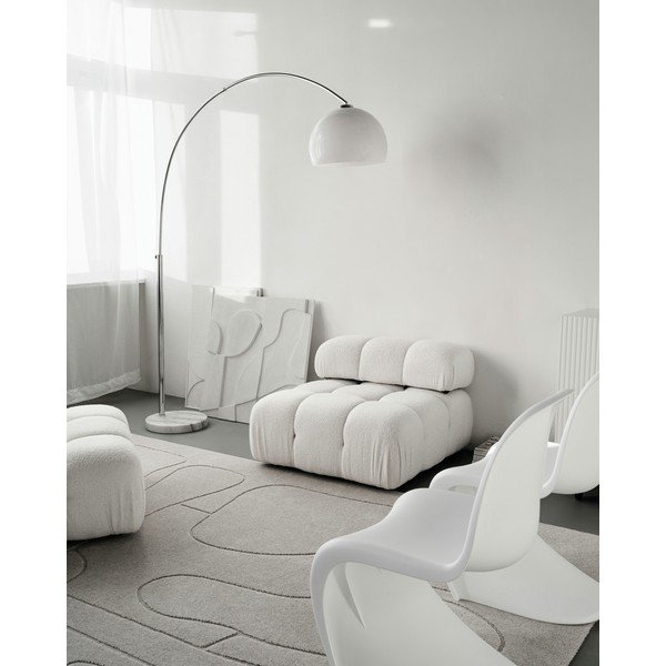 Светлосив вълнен килим 133x190 cm Morphic – Agnella-image-2