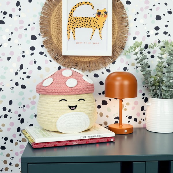 Бежова текстилна детска кошница за играчки ø 23x22 cm Fizz Malcolm – SQUISHMALLOWS-image-1