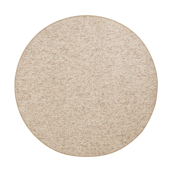 Светлокафяв кръгъл килим ø 200 cm Wolly – BT Carpet