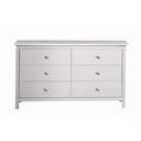 Бял нисък скрин от масивен бор 130x80 cm Berna – Marckeric