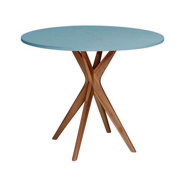 Кръгла сгъваема трапезна маса 45x90 cm Jubi – Ragaba-image-2