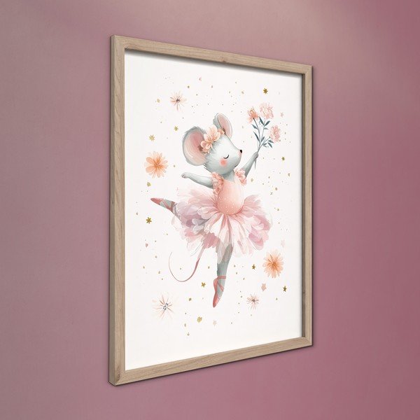 Детска картина 30x40 cm Mouse Ballerina – Styler-image-3