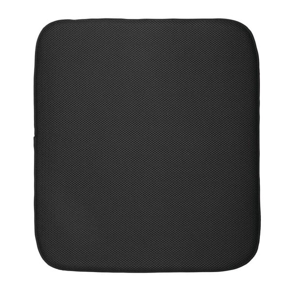 Черна подложка за миене на съдове , 45,7 x 40,6 cm iDry - iDesign