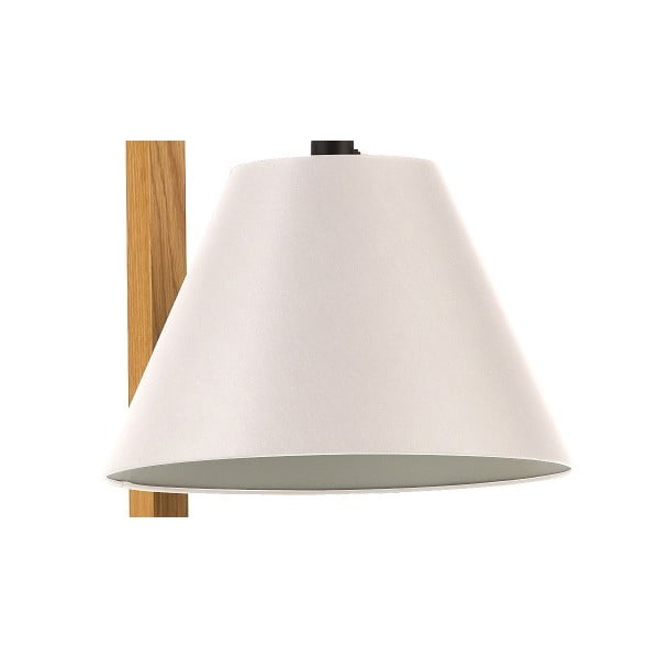 Бяла подова лампа с дървена рамка - Woodman-image-3