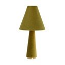 Зелена настолна лампа с текстилен абажур (височина 61 cm) Devia – Light & Living