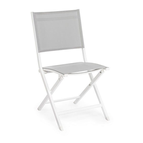 Бял градински стол метален Elin   – Bizzotto