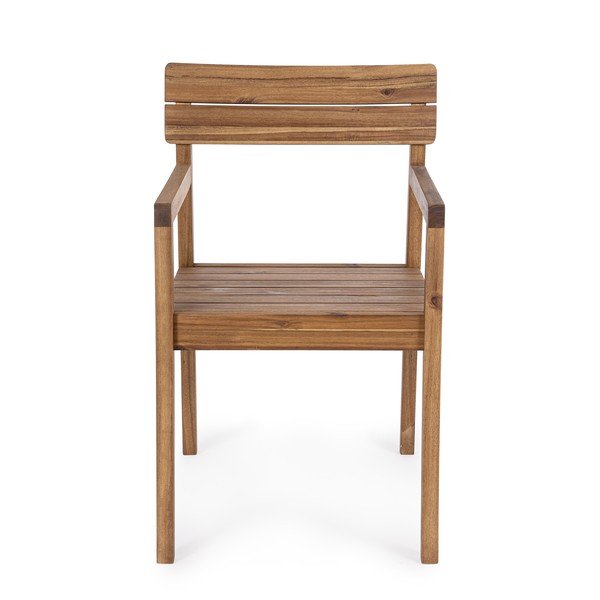 Градински стол от масивно дърво в естествен цвят Rodano – Bizzotto-image-2